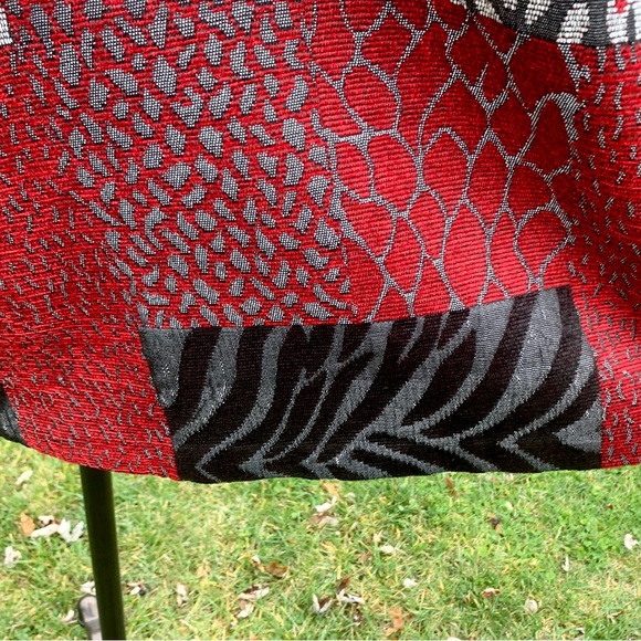 Vintage Studio Works Women’s Jacket~Size 2XL~Patterned Lightweight~Red/Black EUC - Picture 11 of 16